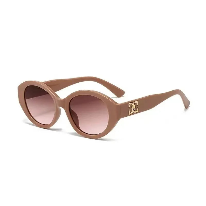 Fashion Small Round Designer Trending Gradient Sunglasses