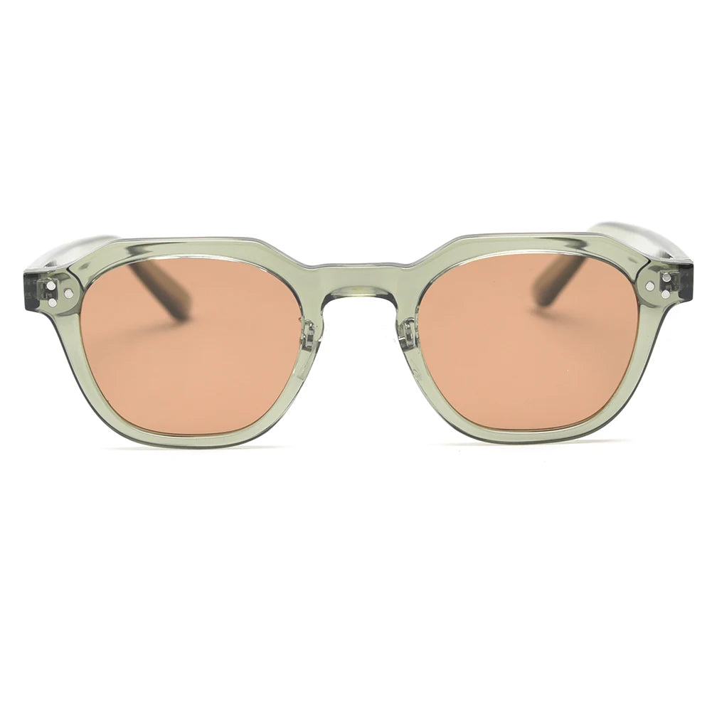 Peekaboo Korean Retro TR90 Polygon Polarized Sunglasses