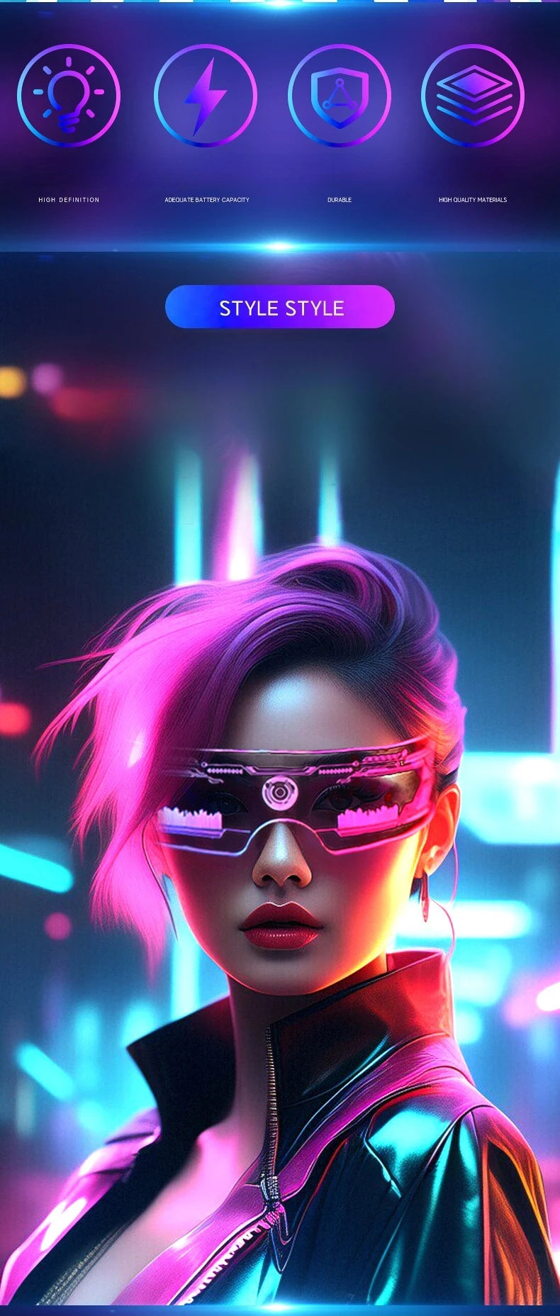 LED colorful luminous technology glasses bar dancing party