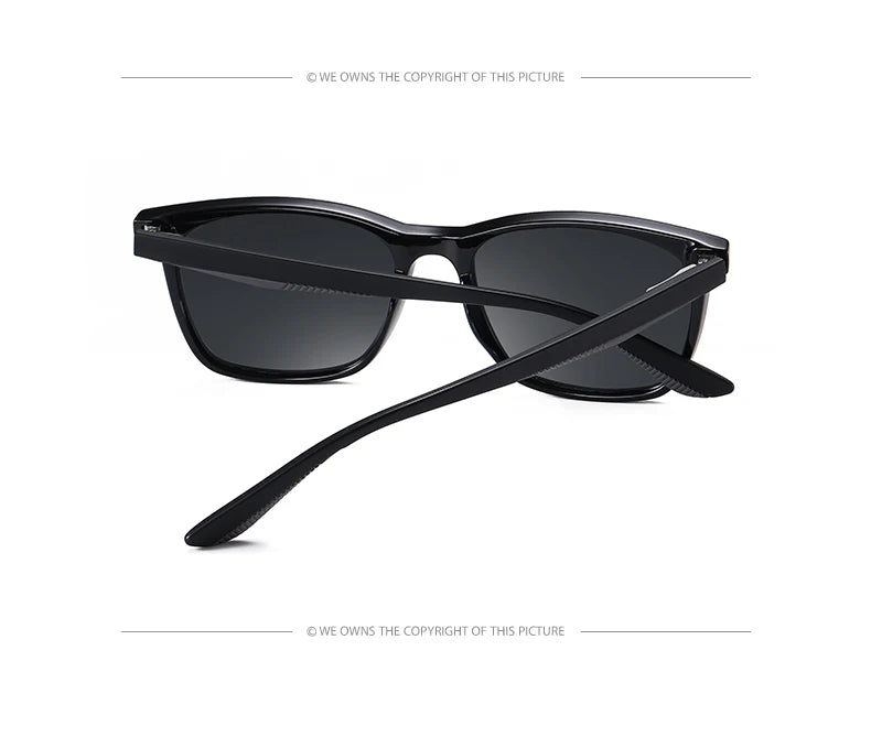 Retro Transparent Korean Square Polarized Sunglasses