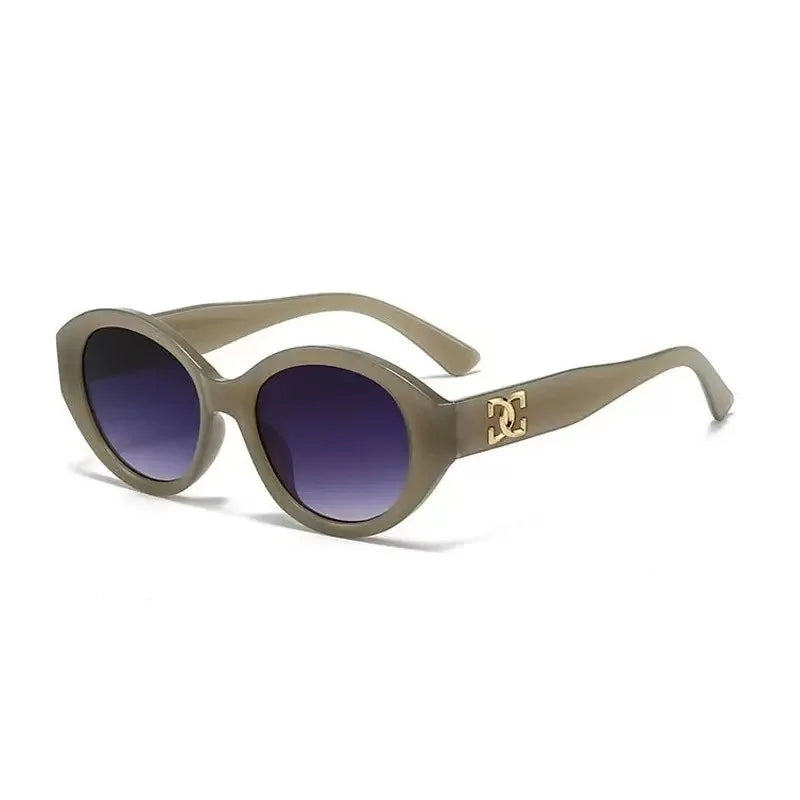Fashion Small Round Designer Trending Gradient Sunglasses