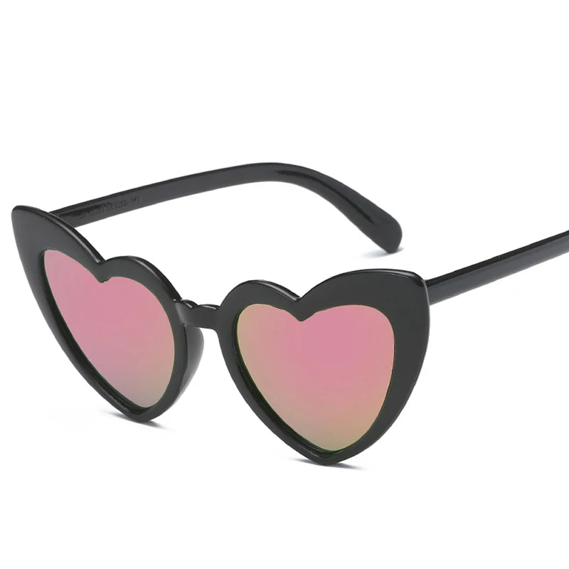 Heart Shaped Cat Eye Female Retro Love HELLOWEEN Sunglasses