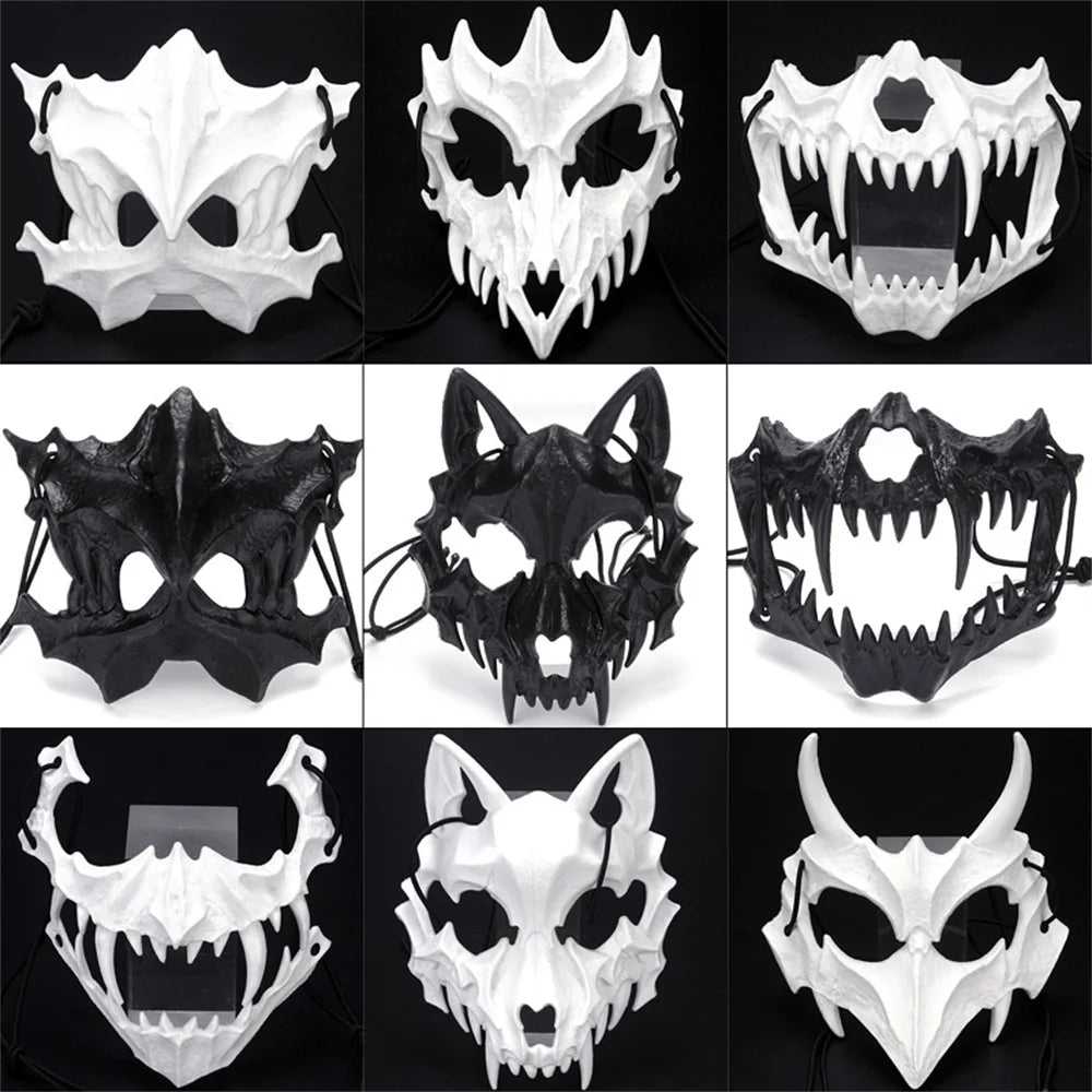 Breathable Animal Skull Mask Halloween Party Dress-Up