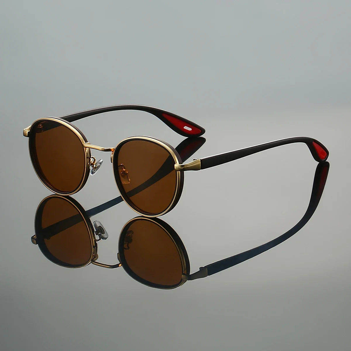 Unisex Vintage Round Metal – Luxury Punk Fashion Sunglasses