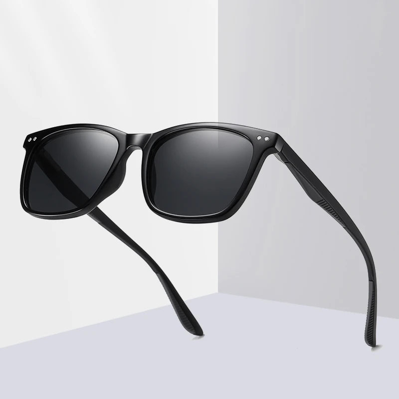 Retro Transparent Korean Square Polarized Sunglasses