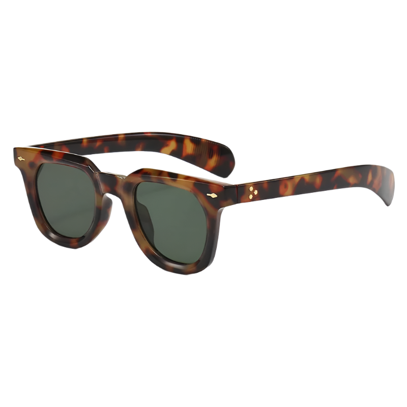 Vintage Square Rivet Sunglasses