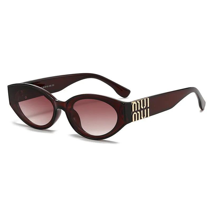 MUI Glamour Oval Cat Eyes Stylish Fashion Sunglasses