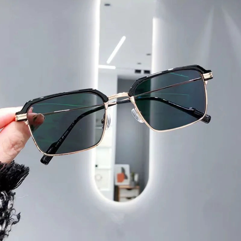 Photochromic Half-Frame Reading Glasses +1.0~+4.0