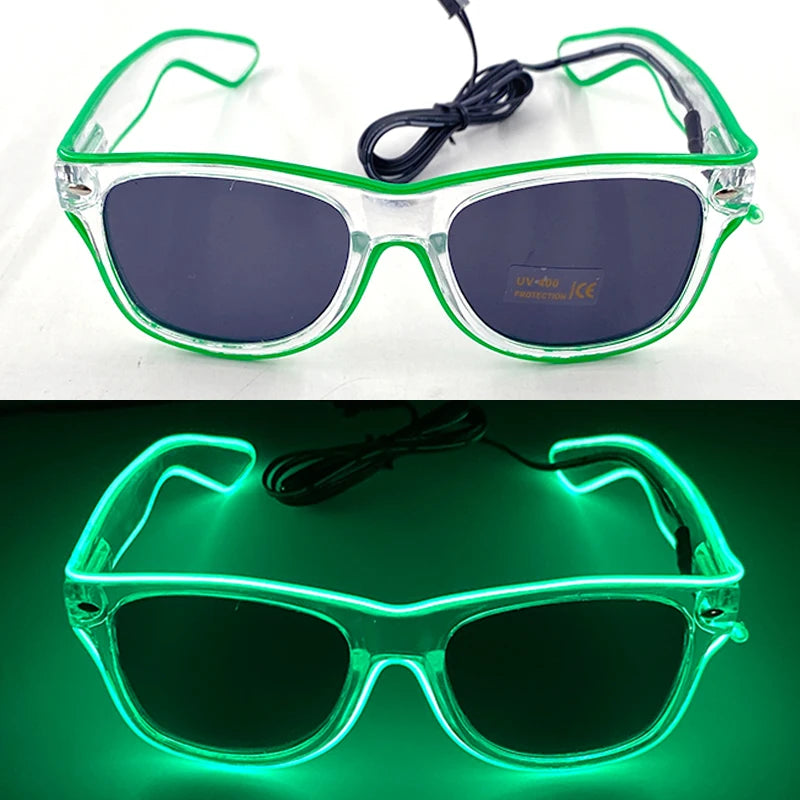 Luminous LED Alien HELLOWEEN Party Sunglasses