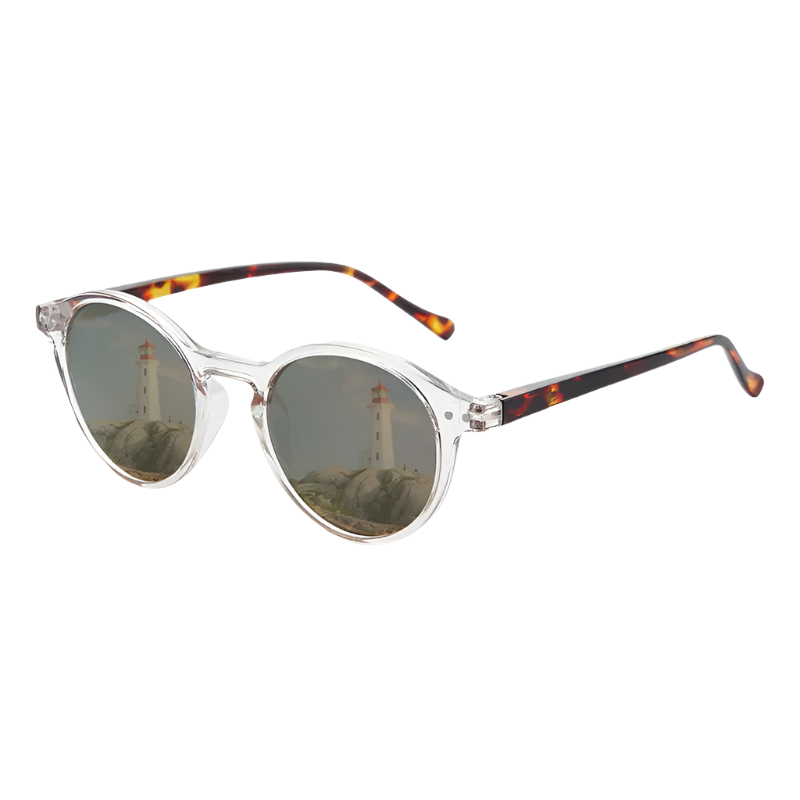 Retro Circular Polarized Sunglasses