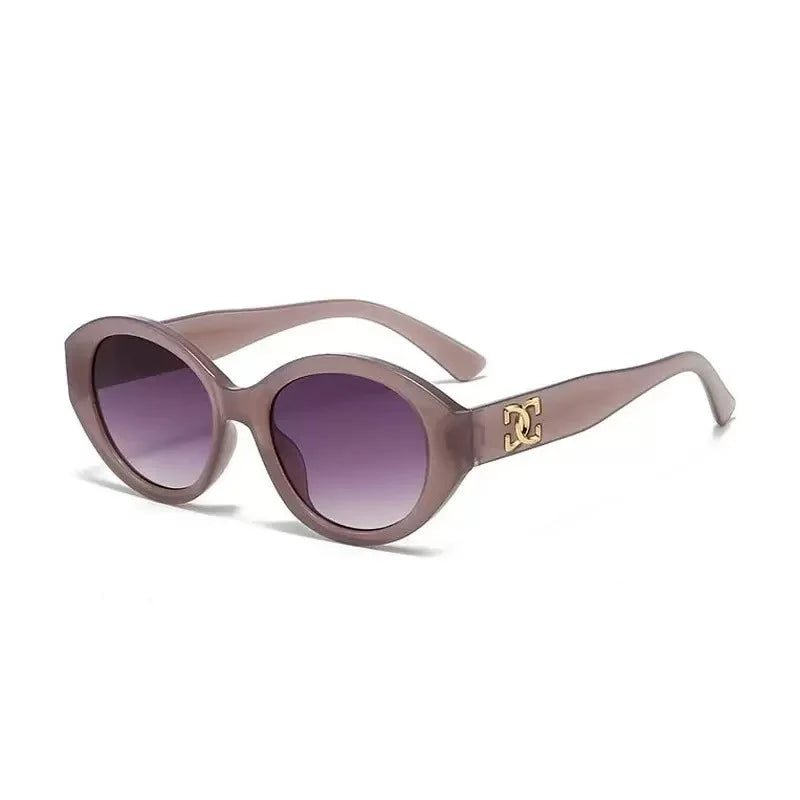 Fashion Small Round Designer Trending Gradient Sunglasses