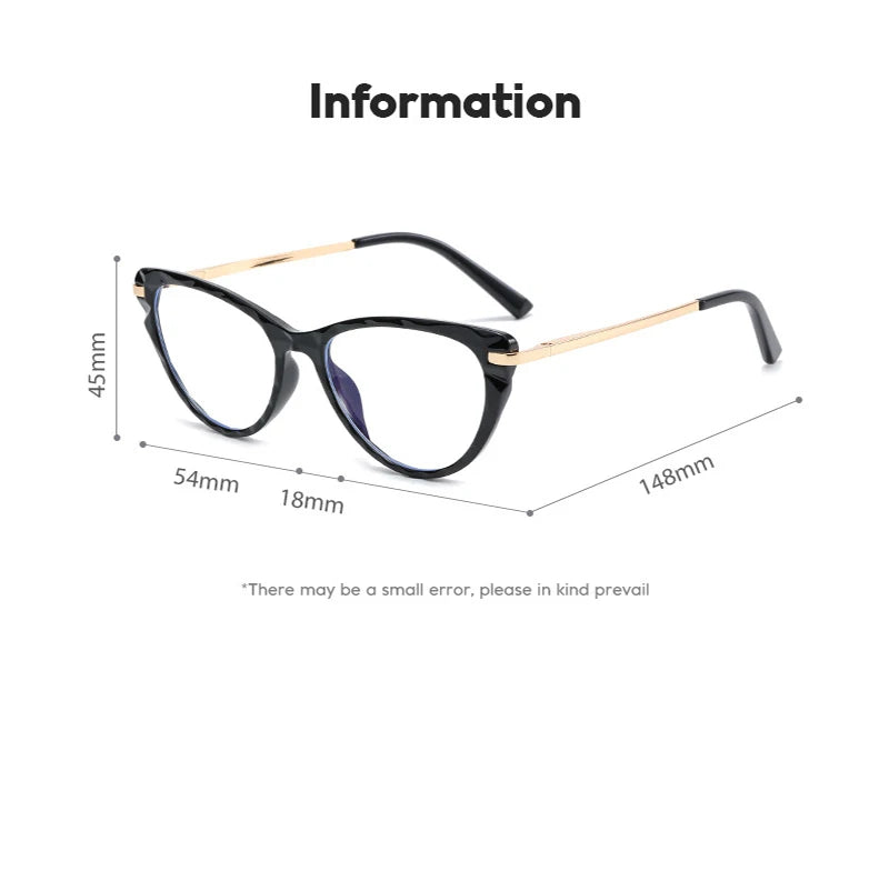 Anti Blue Light New Sexy Cat Eye Glasses