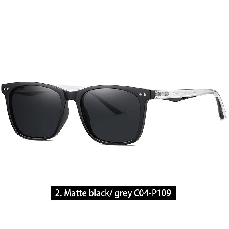 Retro Transparent Korean Square Polarized Sunglasses