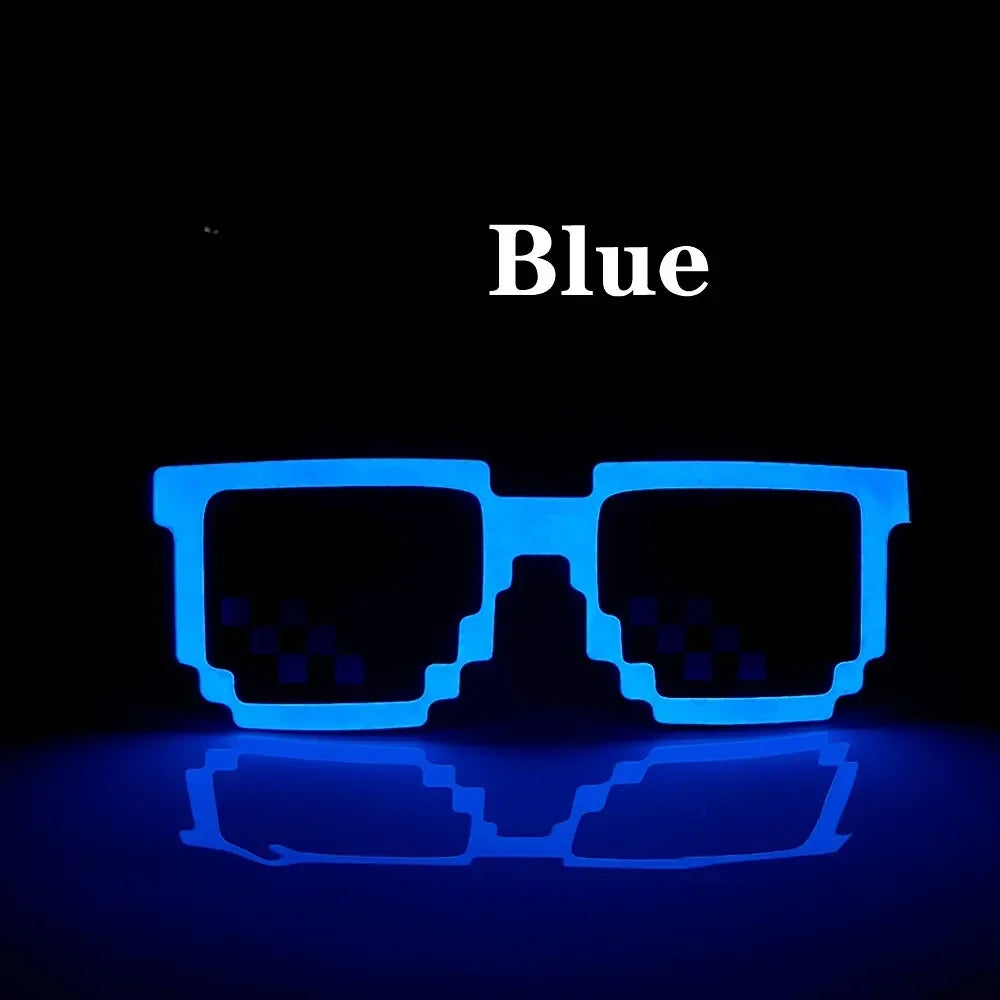 LED Glasses Luminous Glow Flashing Mosaic HELLOWEEN Sunglasses