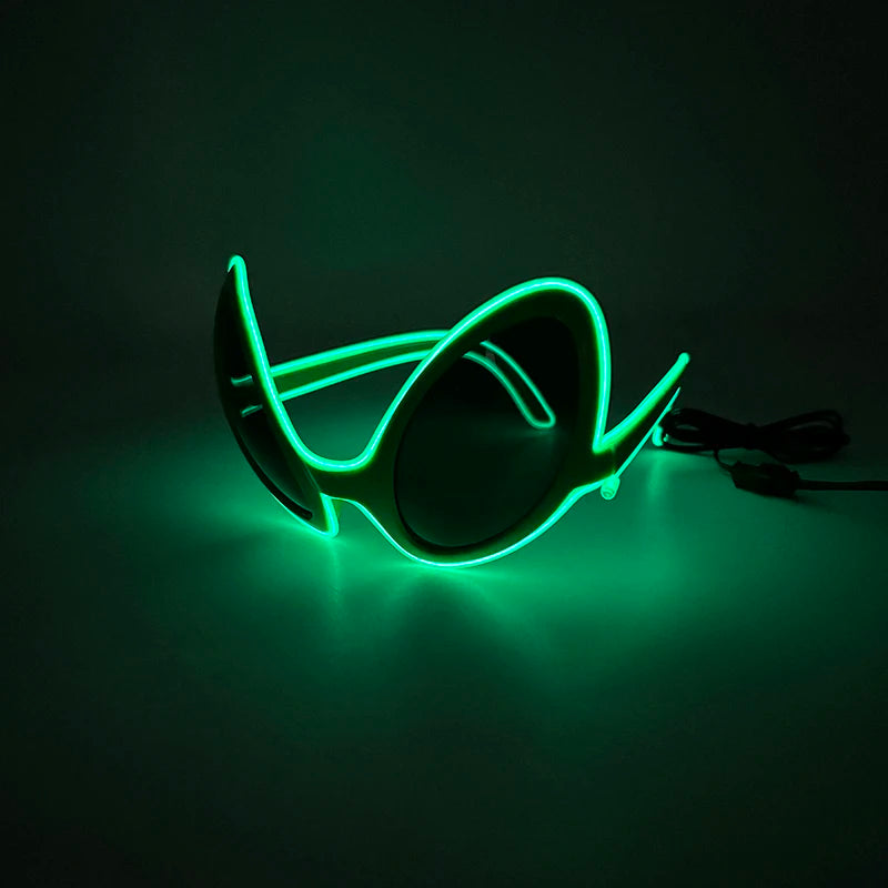Luminous LED Alien HELLOWEEN Party Sunglasses
