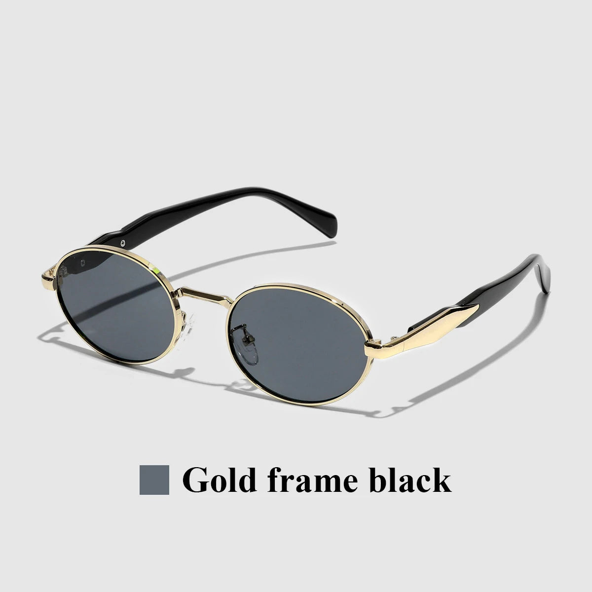 Luxury Metal Frame Cat Eye Oval Women's Sunglasses