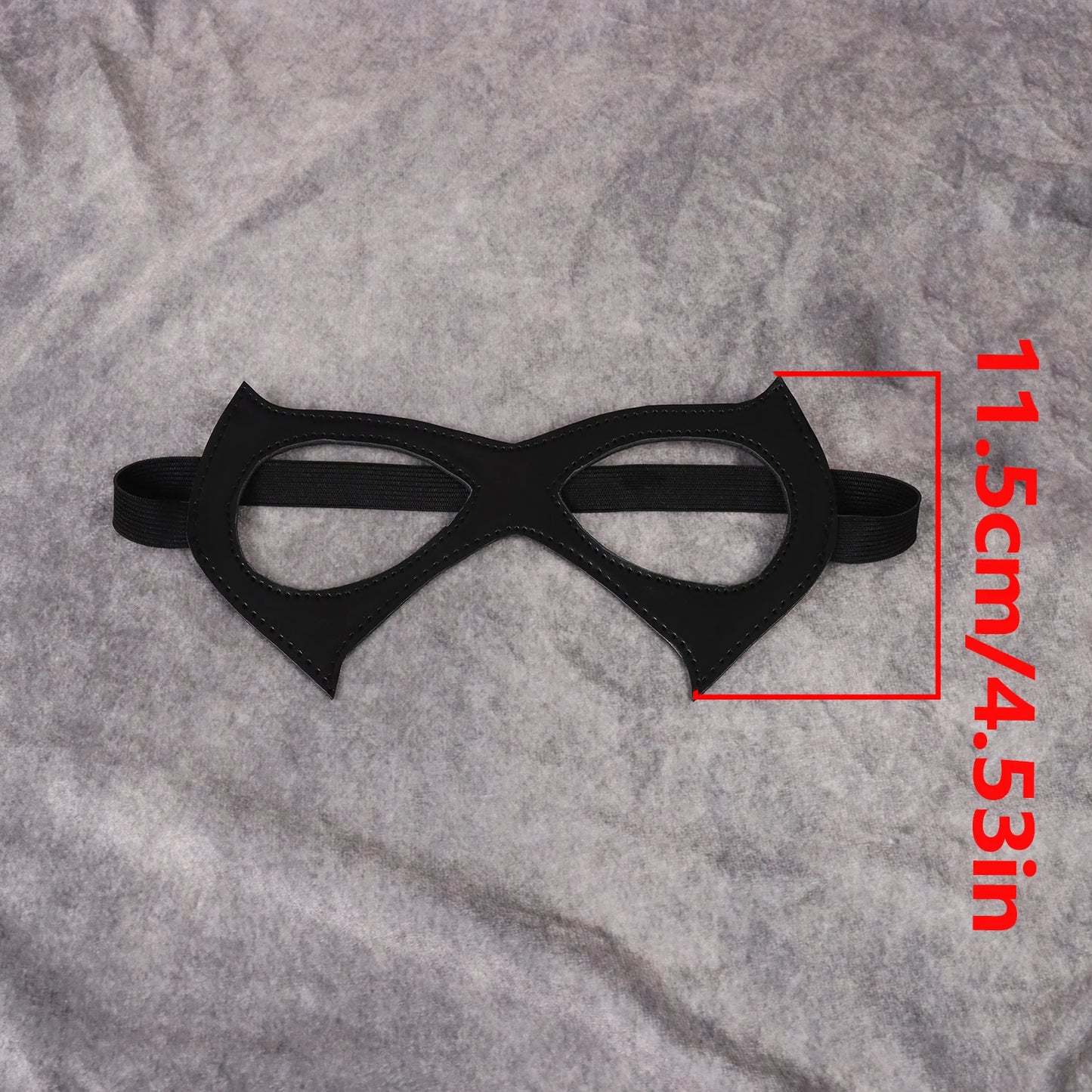 Black Gothic Punk Sexy Cat Leather Eye Mask
