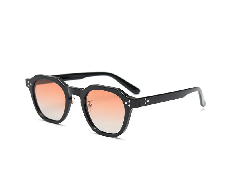 Peekaboo Korean Retro TR90 Polygon Polarized Sunglasses