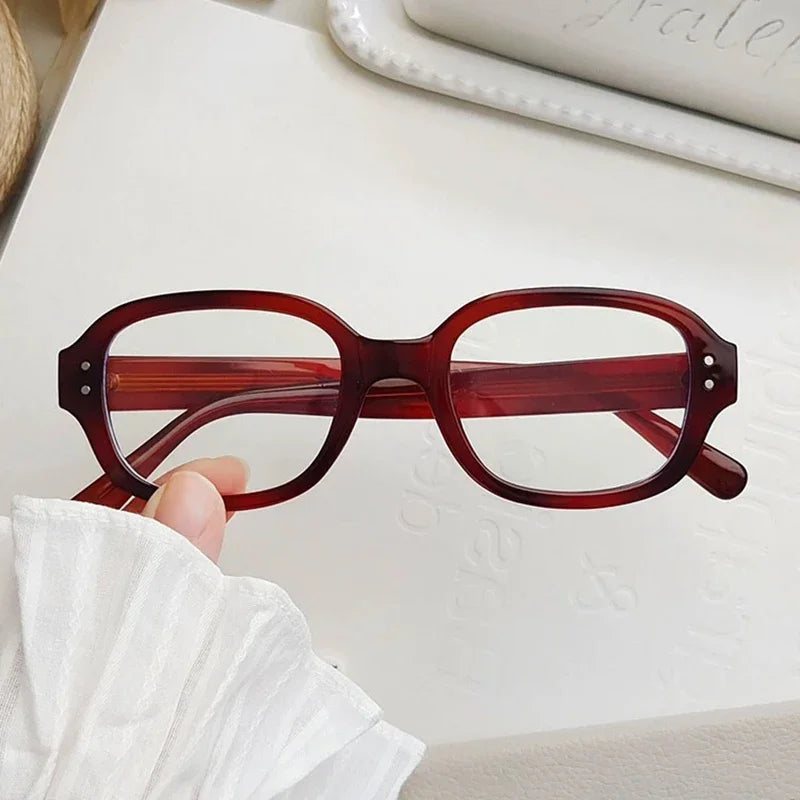 Retro Square Frame Blue Light Blocking Reading sunglasses