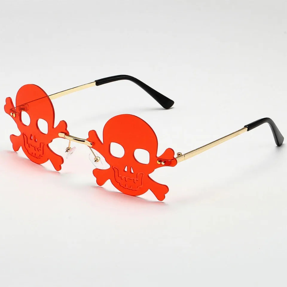 Halloween Alloy Oval Cutout Pumpkin Glasses