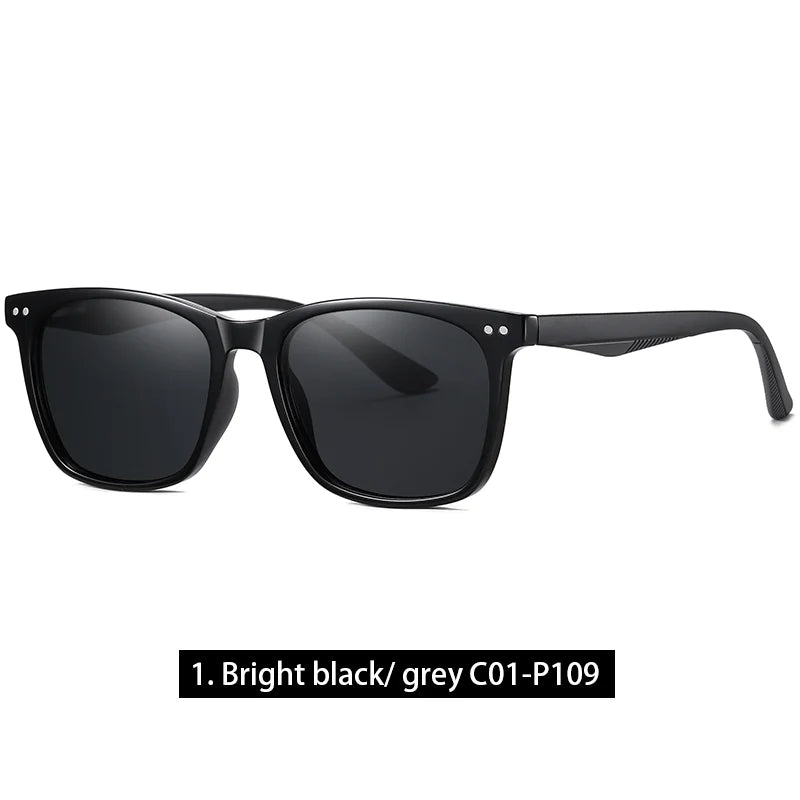 Retro Transparent Korean Square Polarized Sunglasses