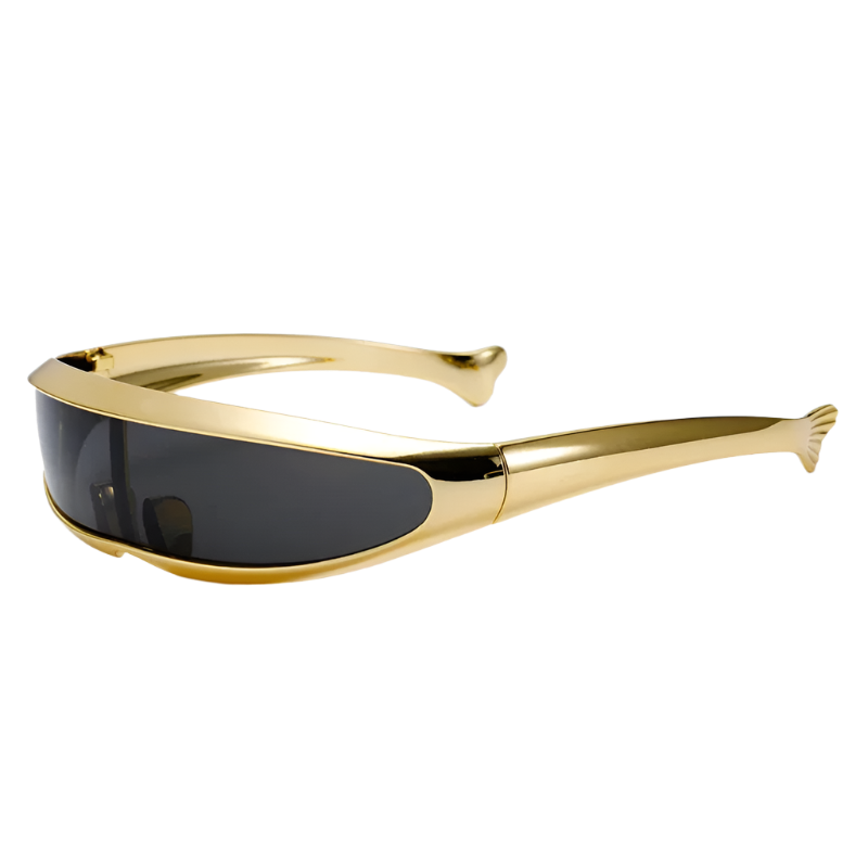 Futuristic One-piece Y2K Steampunk Sunglasses