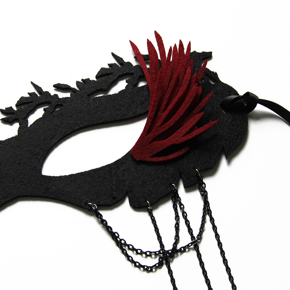 Half Face Halloween Masquerade Mask