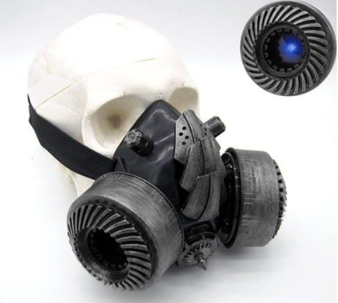 BadBoyStudio Steampunk Glasses Cyber Glow Gas Mask