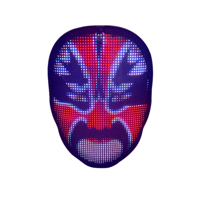 Halloween LED Luminous Face Changing Party Mask