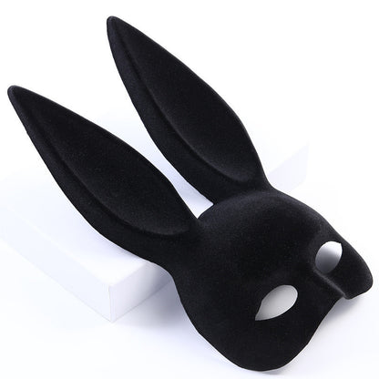 Rabbit Ears Suede Halloween Party Mask