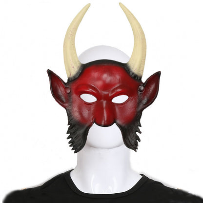 Halloween Horn Evil Face Ghost Head Mask