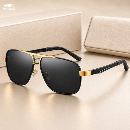 Retinosa AUREN™ — Luxury Polarized Square Sunglasses - retinosa