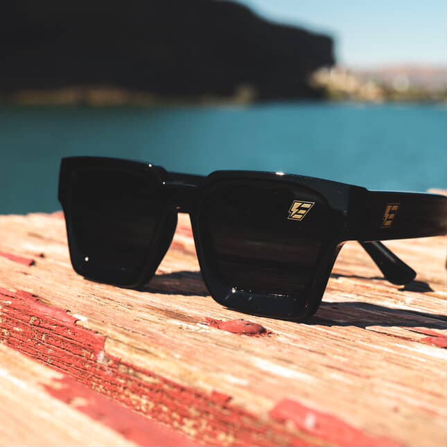 Lux Shades. Gloss Black. Polarized