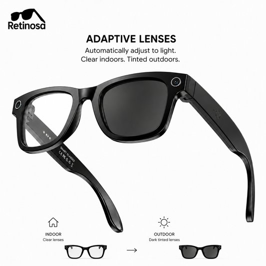 Retinosa Vision Pro – Smart Camera Glasses with AI Recognition - retinosa