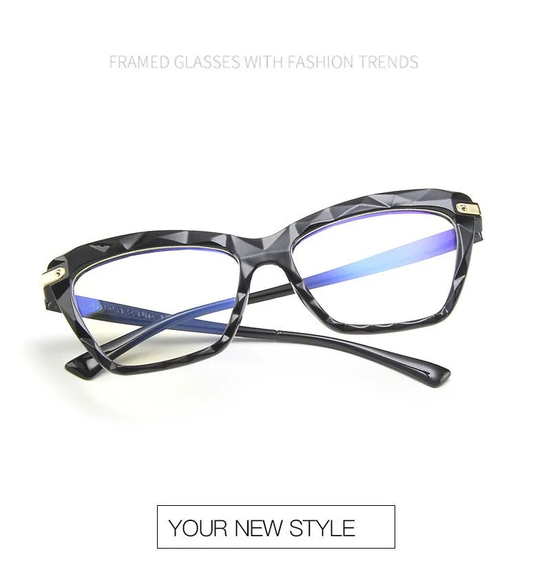 Women Cat Eye Glasses Frame Vintage - retinosa
