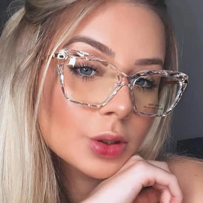 Women Cat Eye Glasses Frame Vintage - retinosa
