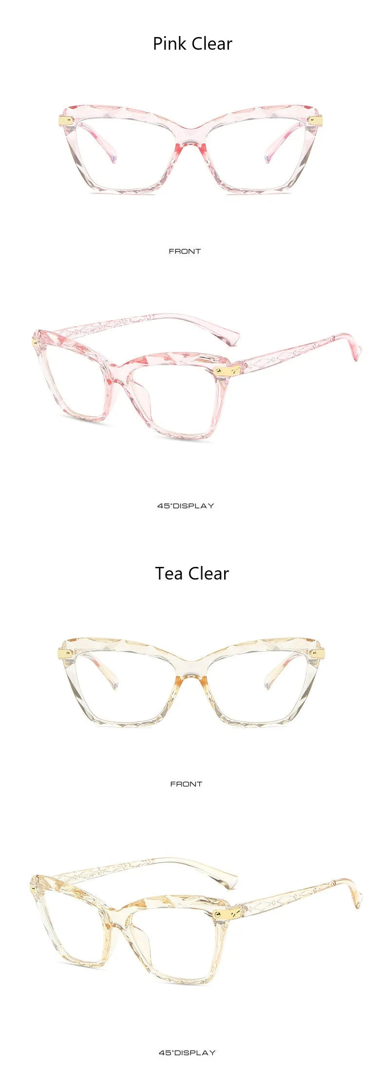 Women Cat Eye Glasses Frame Vintage - retinosa