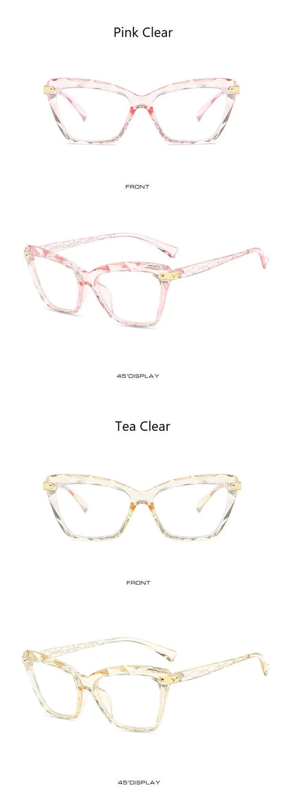Women Cat Eye Glasses Frame Vintage - retinosa