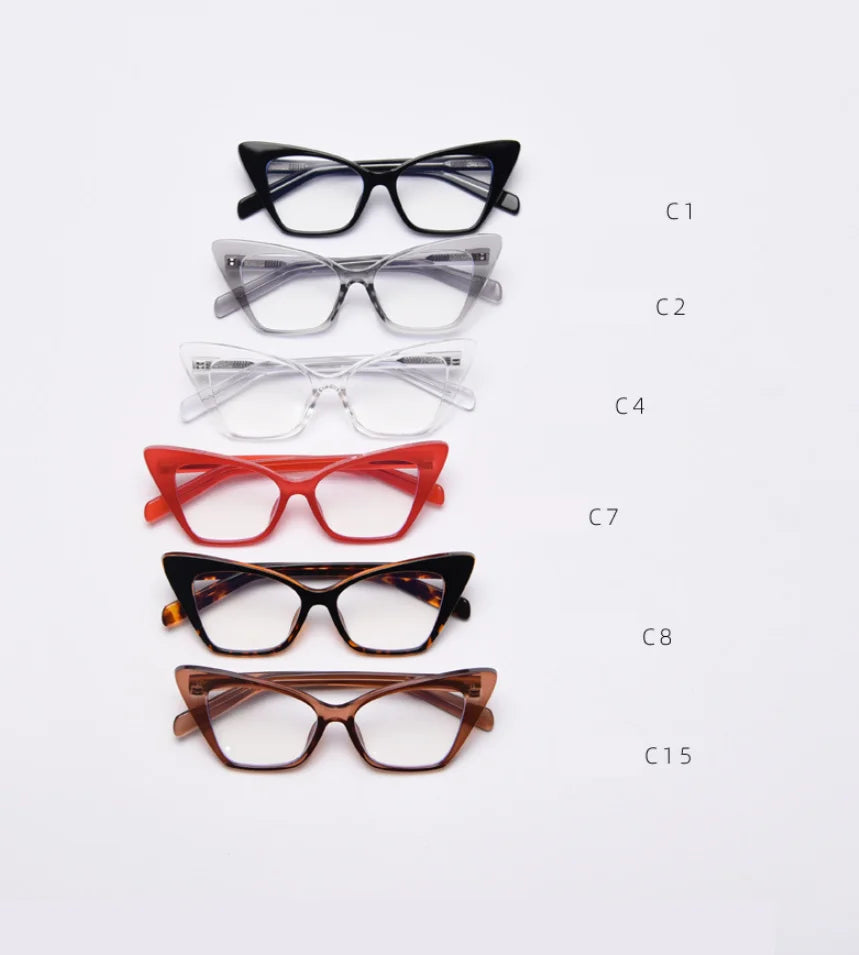 Cat Eye Sexy Women Upscale Optical Glasses - retinosa