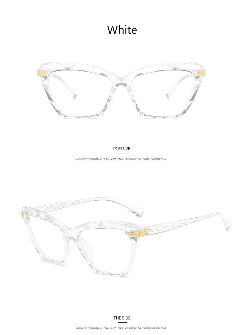 Women Cat Eye Glasses Frame Vintage - retinosa