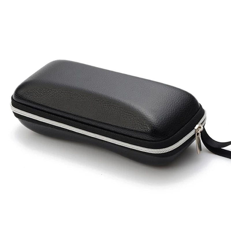 Luxury Black PU Leather Protective Glasses Case