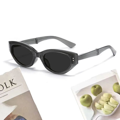Minimalist Oval Foldable High Definition Cat-eye Glasses - retinosa