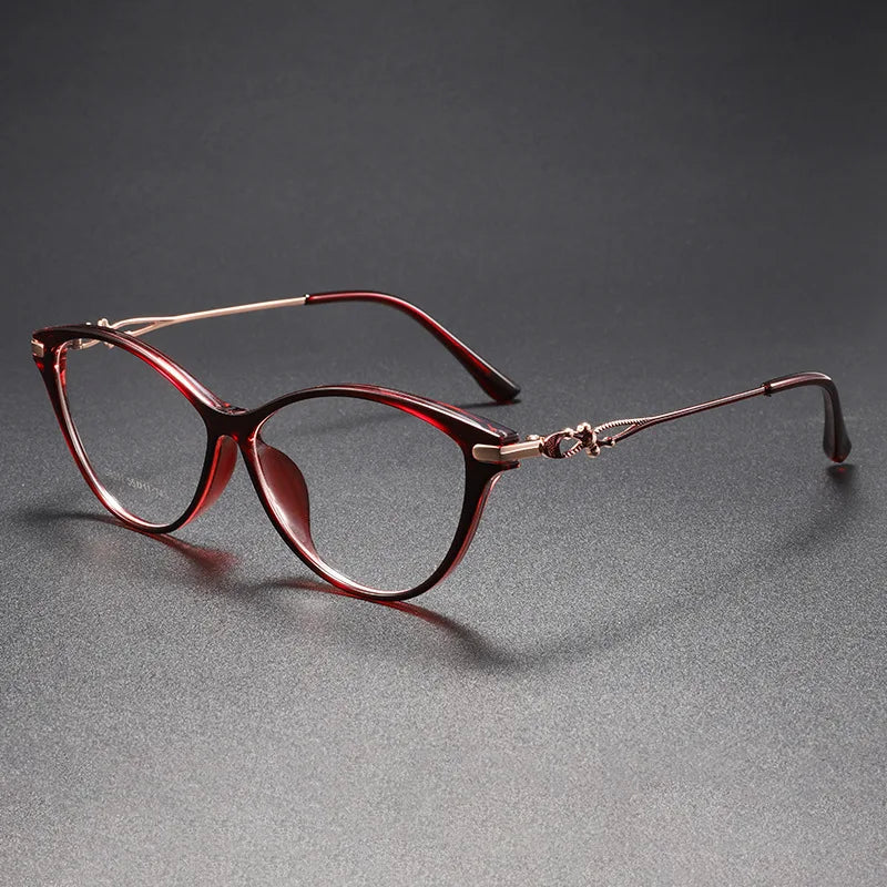 Cat Eye Oval Frame Blue Light Glasses for Women - retinosa