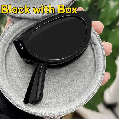 Minimalist Oval Foldable High Definition Cat-eye Glasses - retinosa