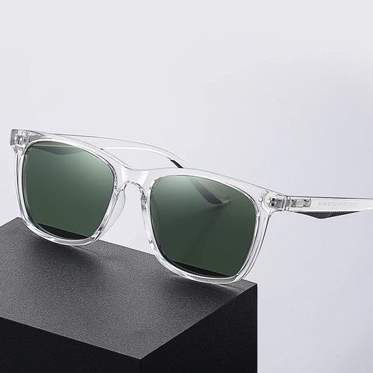 Retro Transparent Korean Square Polarized Sunglasses