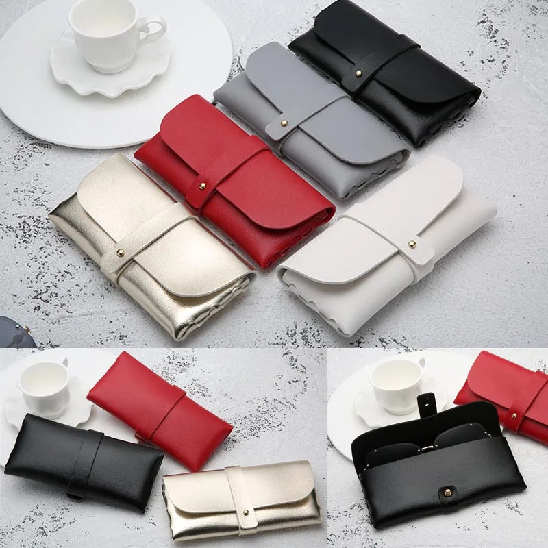 Classic Moulded Leather Protective Glasses Case