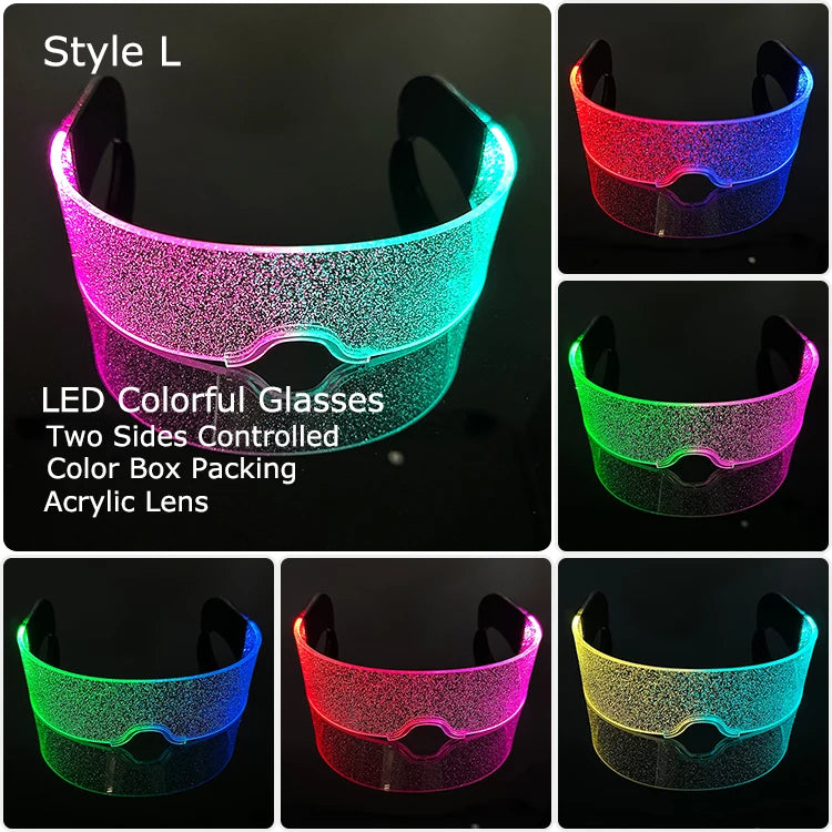 LED Neon Luminous Glow Party Glasses