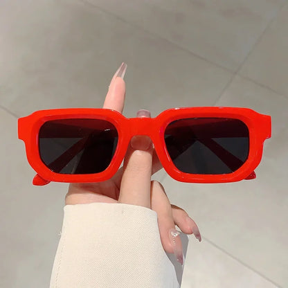 Aesthetic Fashion Retro Rectangle Frame Sunglasses