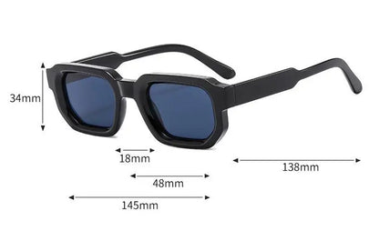 Aesthetic Fashion Retro Rectangle Frame Sunglasses
