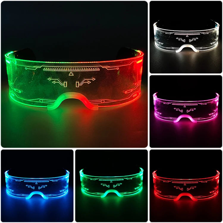 LED Neon Luminous Glow Party Glasses